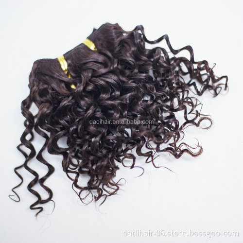 cheap package Brazilian Virgin Hair Weft water Wave 4pcs/lot 100% Jerry curl indian Human Hair Bundles without hair closure